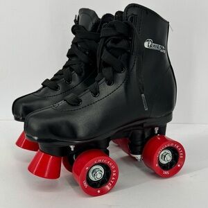 CHICAGO Black Red Boys Rink Roller Classic Quad Skates Children’s Size 2
